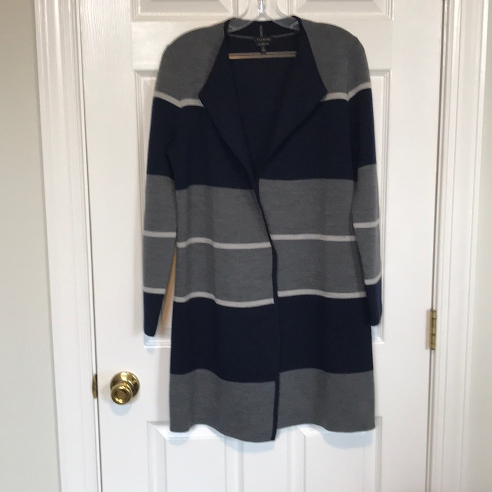 Talbots striped cardigan jacket